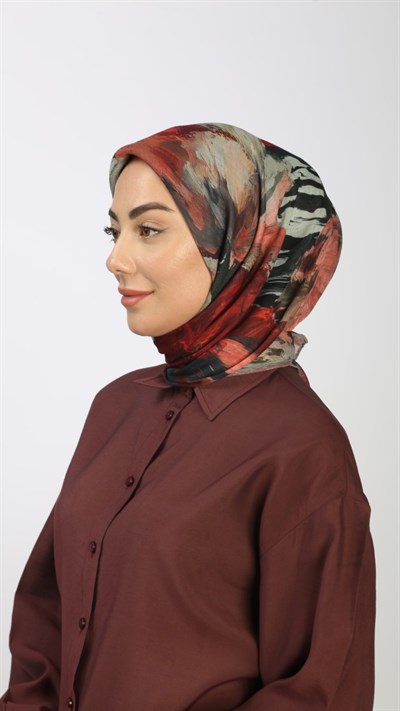 Locella Soft Pamuk Eşarp Kırmızı