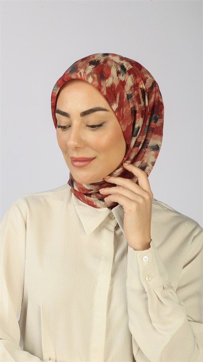 Locella Soft Pamuk Eşarp Kırmızı