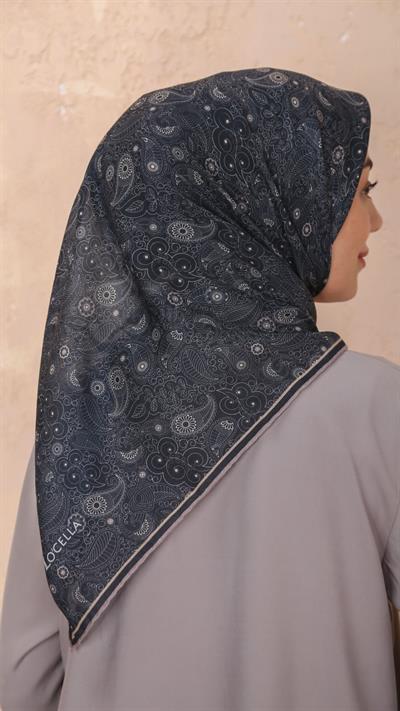 Locella Soft Pamuk Eşarp Siyah-15