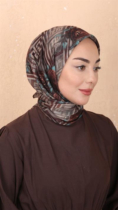 Locella Soft Pamuk Eşarp Kahve