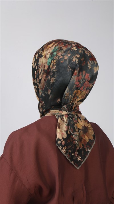 Locella Soft Pamuk Eşarp Siyah