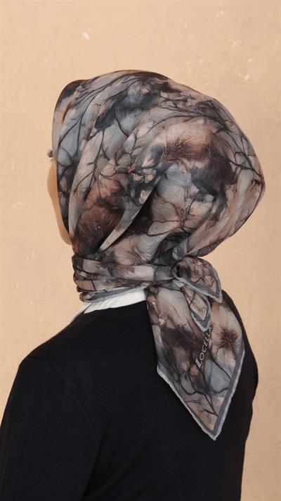 Locella Soft Pamuk Eşarp Gri