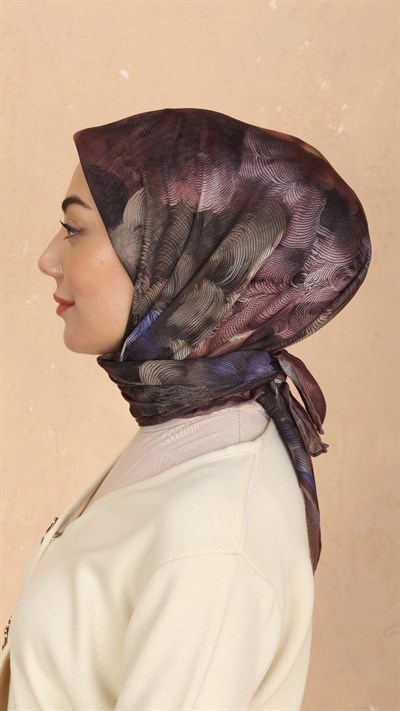 Locella Soft Pamuk Eşarp Mürdüm