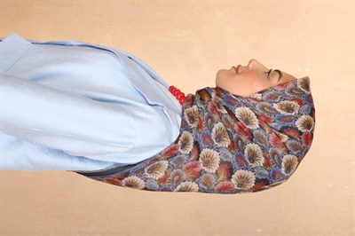 Locella Soft Pamuk Eşarp Lacivert