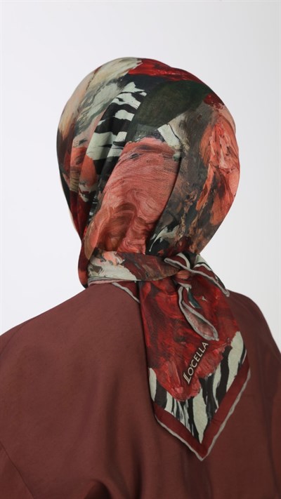 Locella Soft Pamuk Eşarp Kırmızı