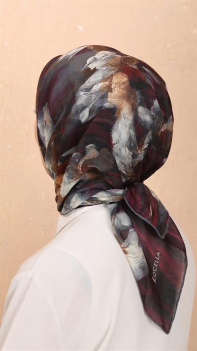 Locella Soft Pamuk Eşarp Mürdüm