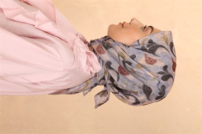 Locella Soft Pamuk Eşarp Lila