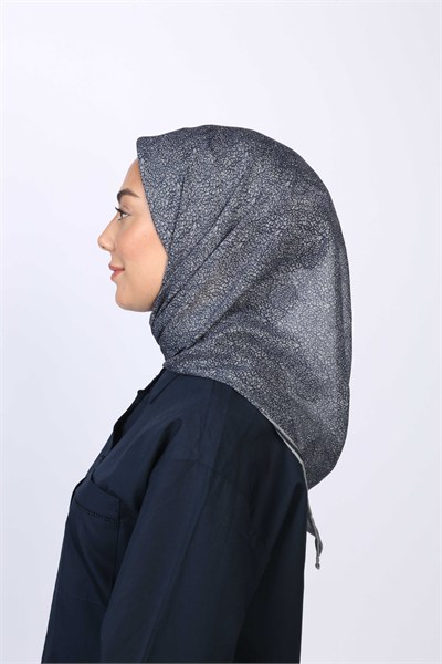 Locella Soft Pamuk Eşarp Lacivert