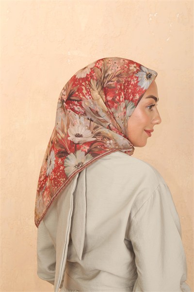 Locella Soft Pamuk Eşarp Bordo