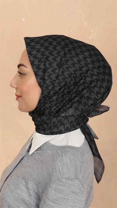 Locella Soft Pamuk Eşarp Siyah