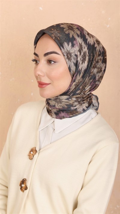 Locella Soft Pamuk Eşarp Gri