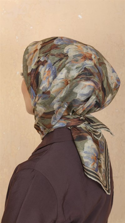 Locella Soft Pamuk Eşarp Yeşil