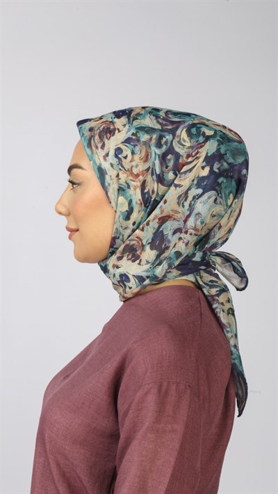 Locella Soft Pamuk Eşarp Mor