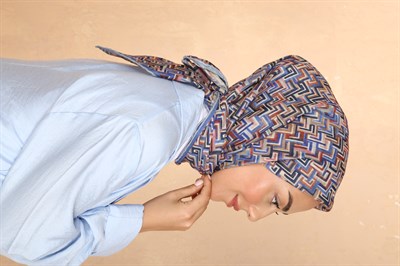 Locella Soft Pamuk Eşarp Saks