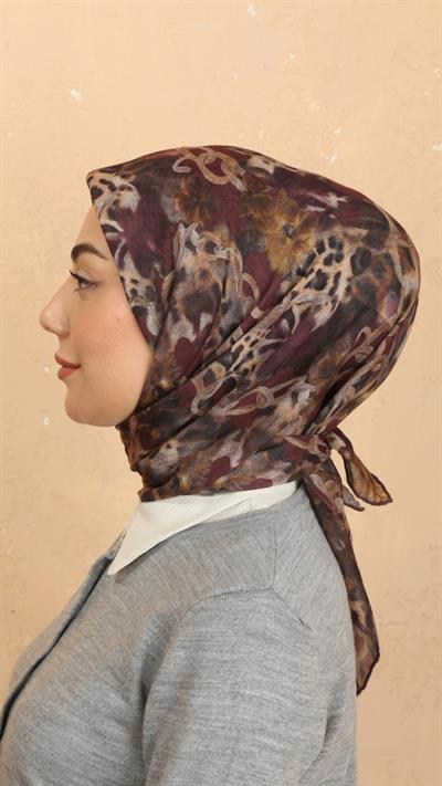 Locella Soft Pamuk Eşarp Bordo