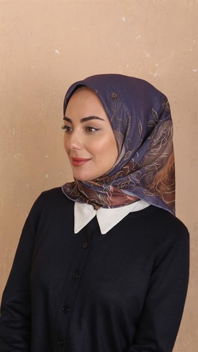 Locella Soft Pamuk Eşarp Lila