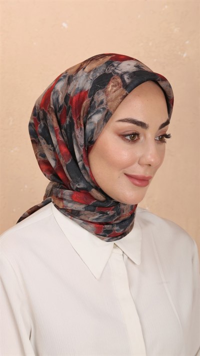 Locella Soft Pamuk Eşarp Kırmızı