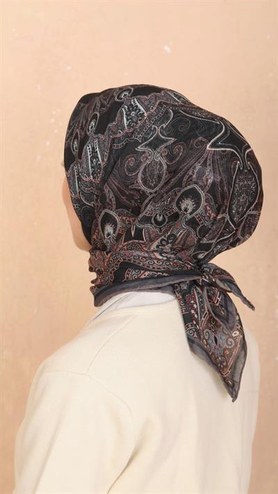 Locella Soft Pamuk Eşarp Siyah