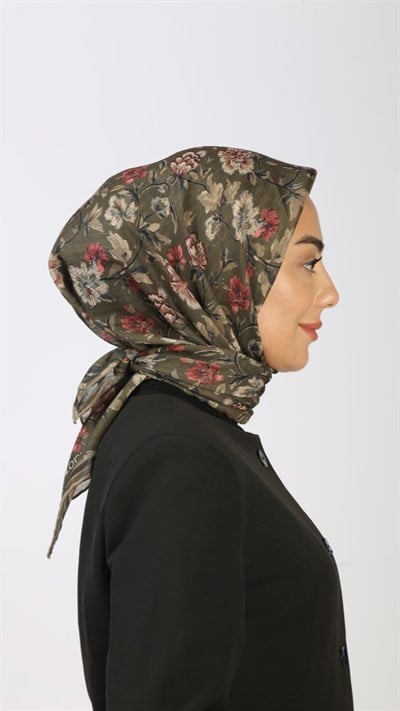 Locella Soft Pamuk Eşarp Yeşil