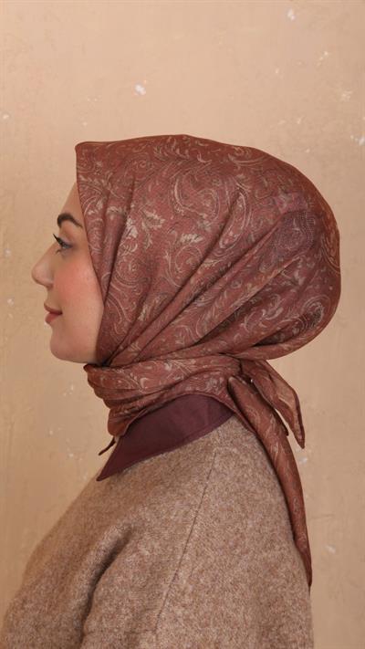 Locella Soft Pamuk Eşarp Tarçın