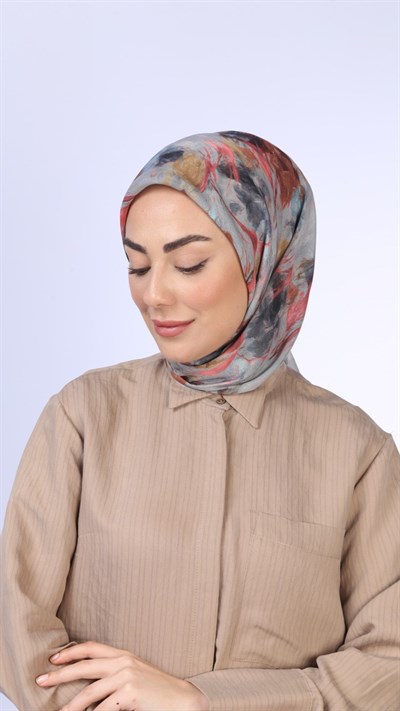 Locella Soft Pamuk Eşarp Gri