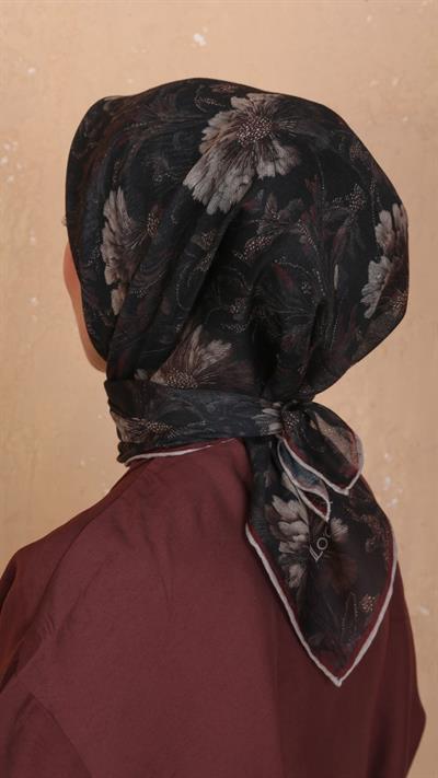 Locella Soft Pamuk Eşarp Siyah