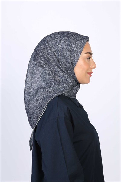 Locella Soft Pamuk Eşarp Lacivert