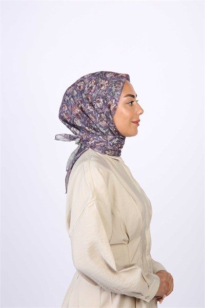 Locella Soft Pamuk Eşarp Mor