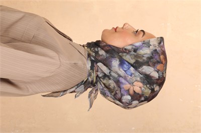 Locella Soft Pamuk Eşarp Gri