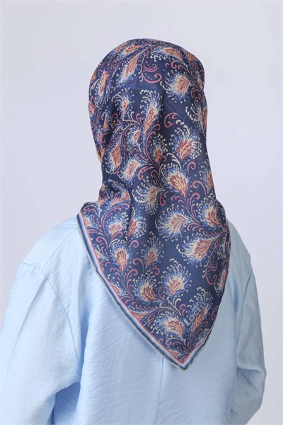 Locella Soft Pamuk Eşarp Lacivert