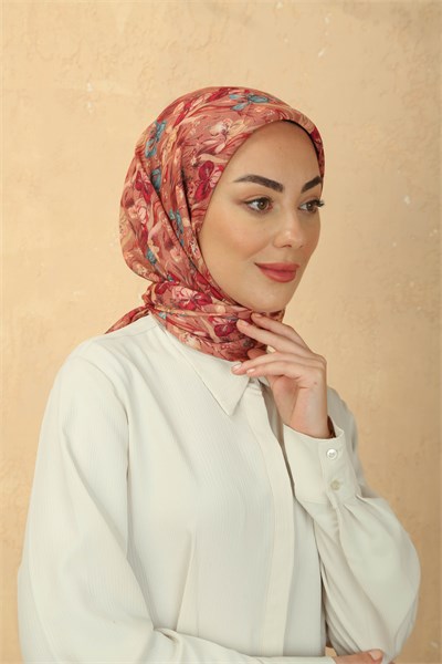 Locella Soft Pamuk Eşarp Pastel Turuncu