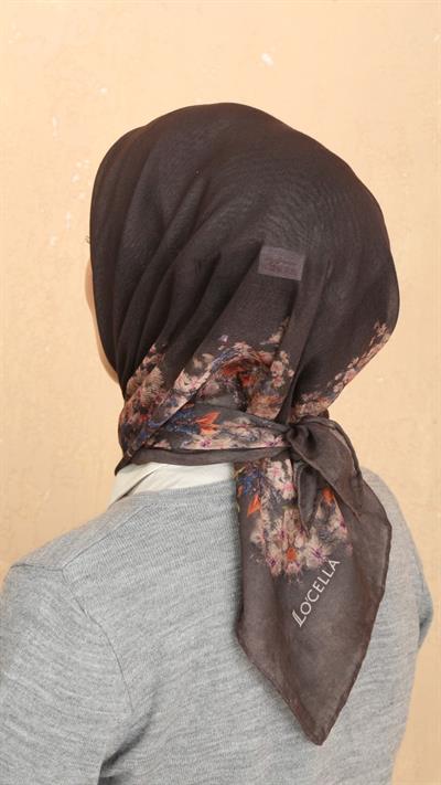 Locella Soft Pamuk Eşarp Kahve