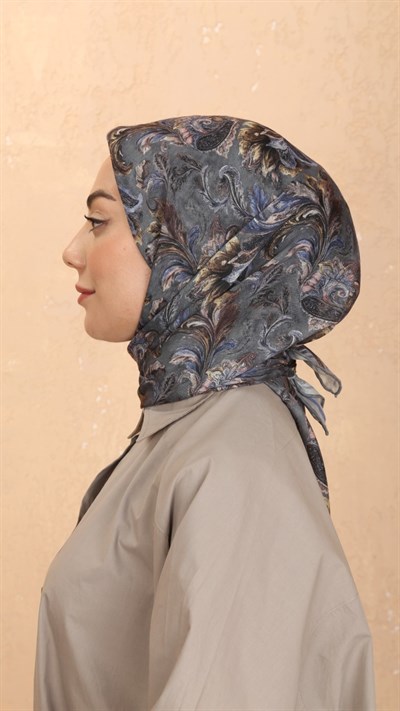 Locella Soft Pamuk Eşarp Gri