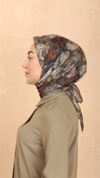 Locella Soft Pamuk Eşarp Yeşil