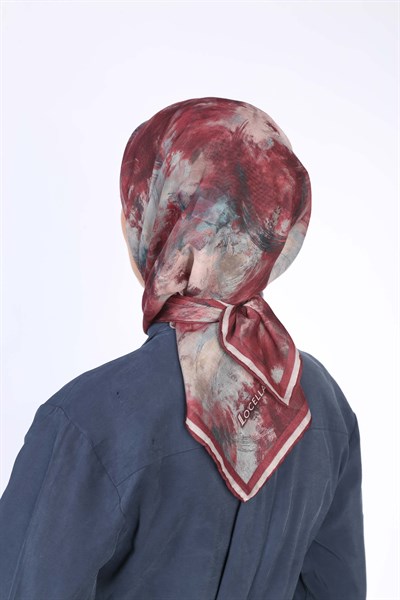 Locella Soft Pamuk Eşarp Mürdüm