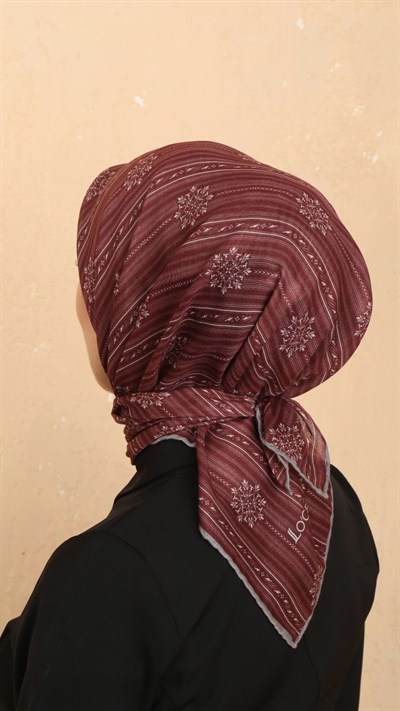 Locella Soft Pamuk Eşarp Bordo