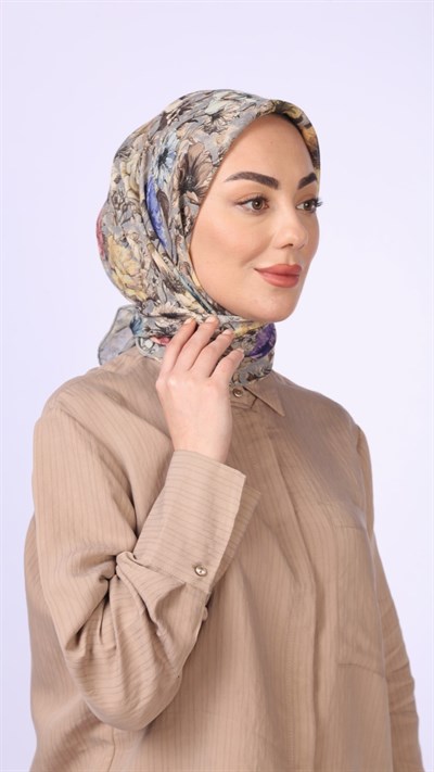 Locella Soft Pamuk Eşarp Gri