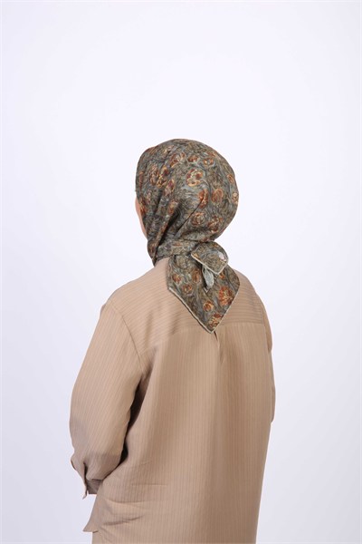 Locella Soft Pamuk Eşarp Haki