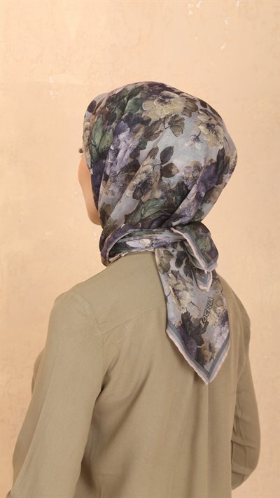 Locella Soft Pamuk Eşarp Lila