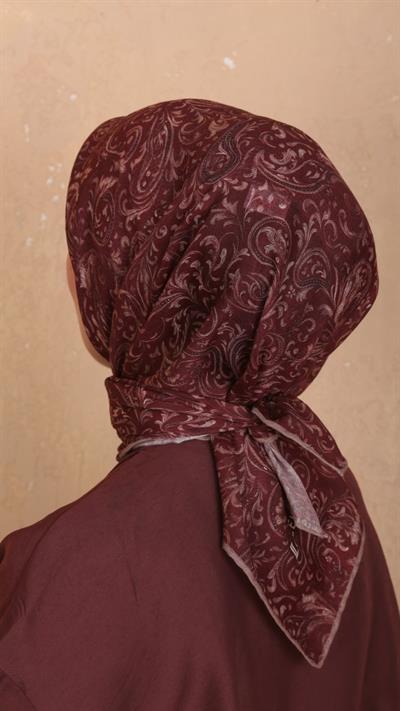 Locella Soft Pamuk Eşarp Bordo