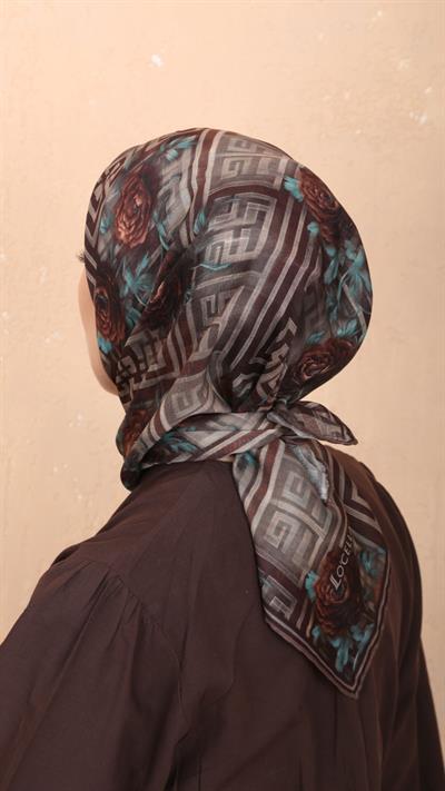 Locella Soft Pamuk Eşarp Kahve