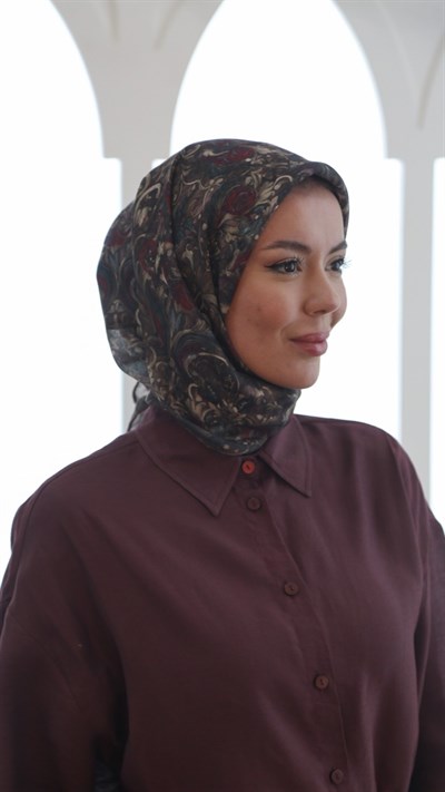 Locella Soft Pamuk Eşarp Kakao
