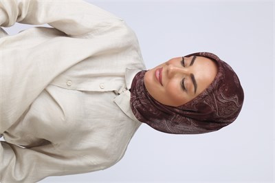 Locella Soft Pamuk Eşarp Bordo