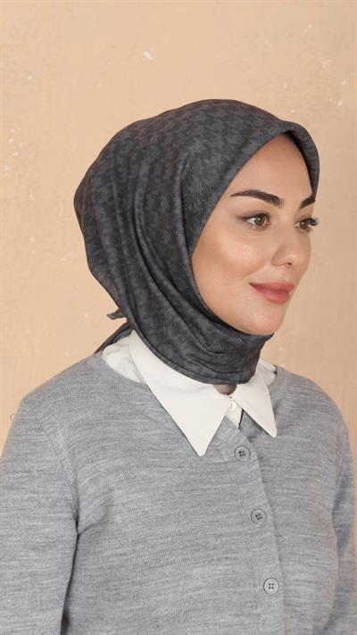 Locella Soft Pamuk Eşarp Füme