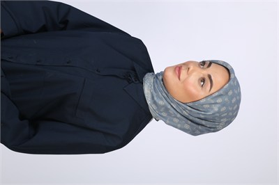 Locella Soft Pamuk Eşarp Mavi