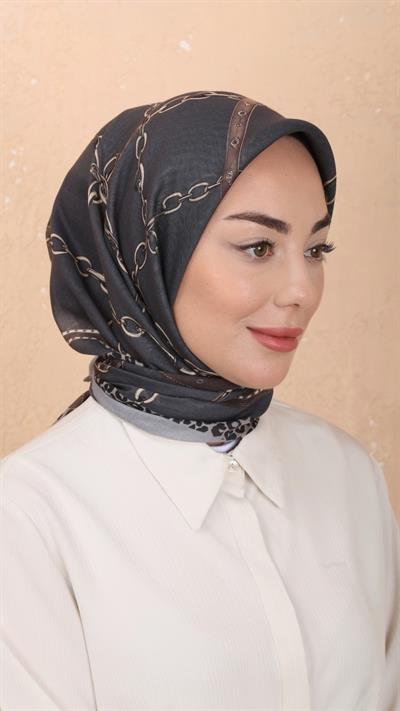 Locella Soft Pamuk Eşarp Gri