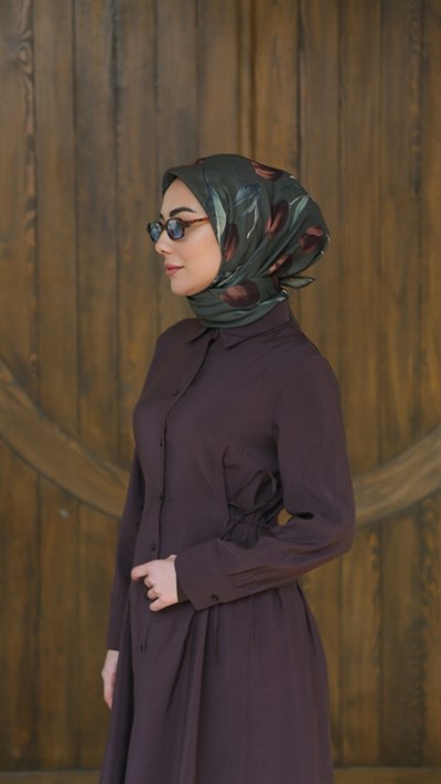 Locella Soft Pamuk Eşarp Yeşil