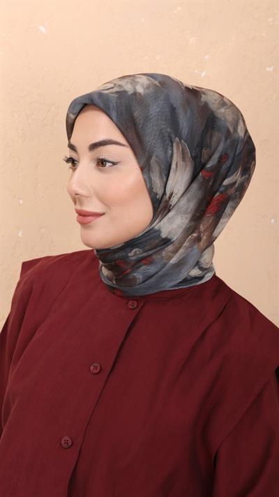 Locella Soft Pamuk Eşarp Gri