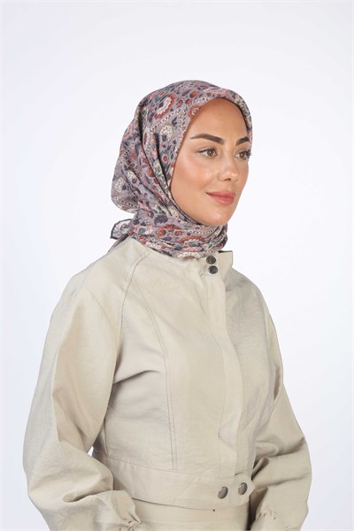Locella Soft Pamuk Eşarp Mor