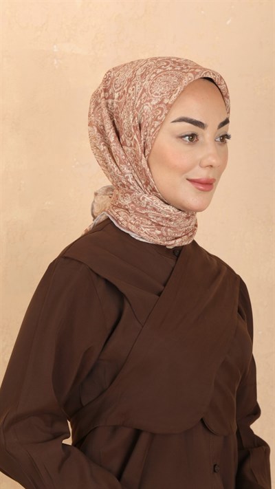 Locella Soft Pamuk Eşarp Taba